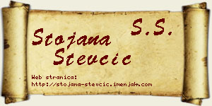 Stojana Stevčić vizit kartica